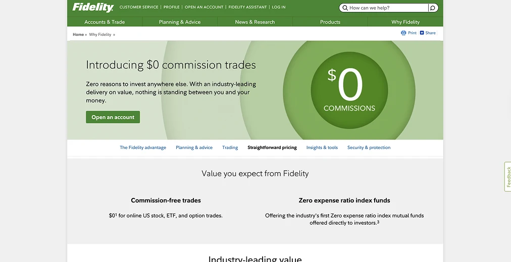 Commissioni per il trading di criptovalute di Fidelity