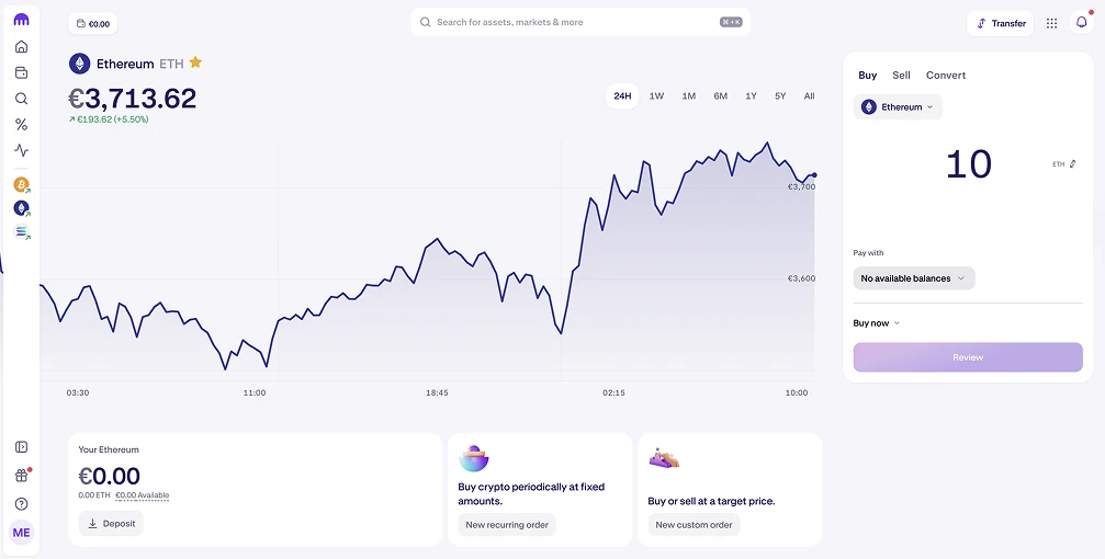 Buy Bitcoin & Crypto with Santander