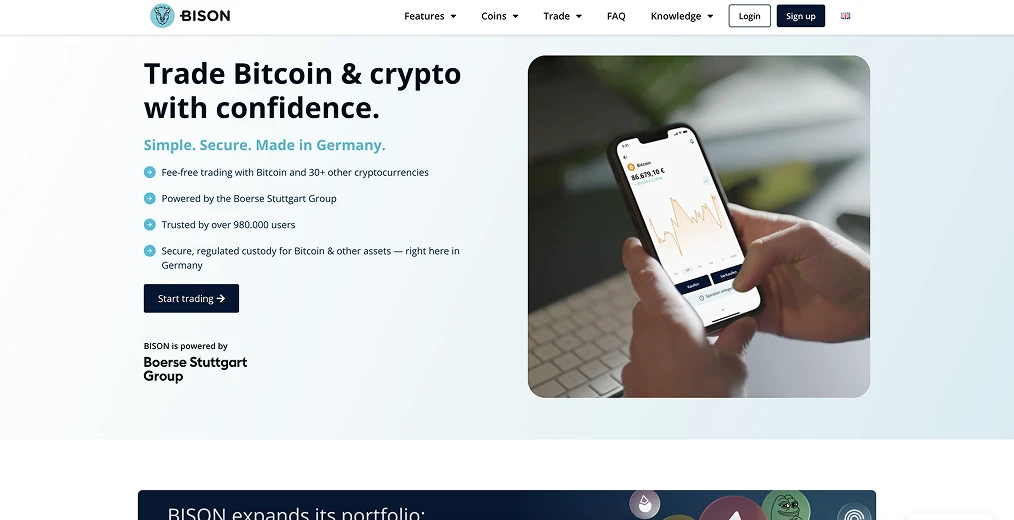 5. App BISON - Opzione locale tedesca