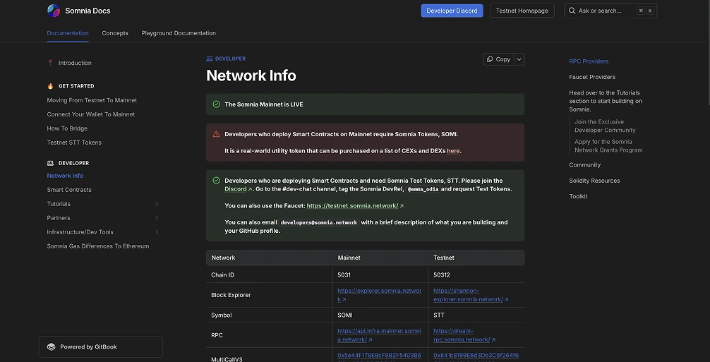 Somnia Mainnet RPC and Chain ID