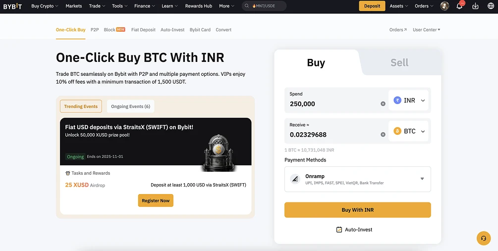 1. Bybit - Most Trusted Exchange in India