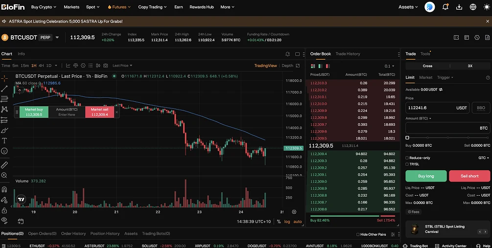 2. BloFin - Best Exchange in India Without Mandatory KYC