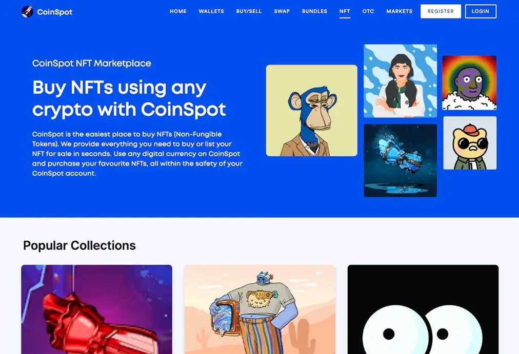عملات CoinSpot NFTs.