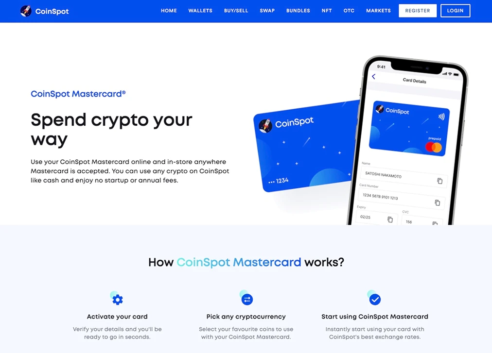 بطاقة CoinSpot.