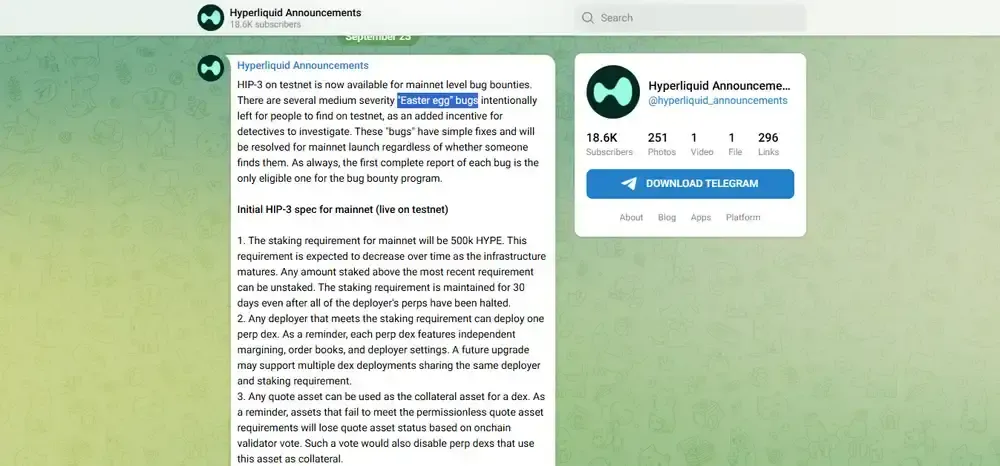 Hyperliquid HIP-3 Testnet Mainnet