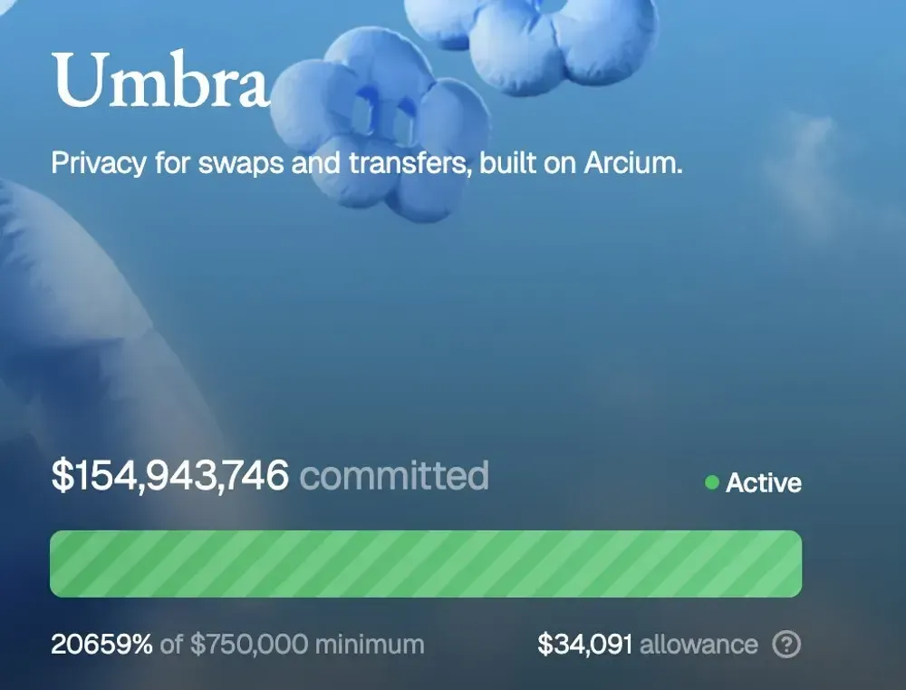Umbra Privacy Funding