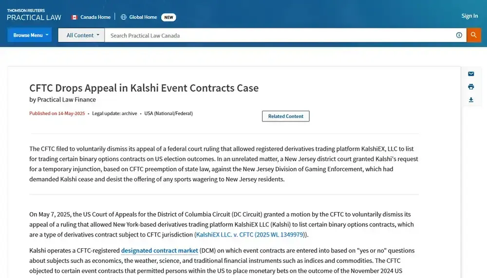 Kalshi gewinnt vor Gericht gegen CFTC