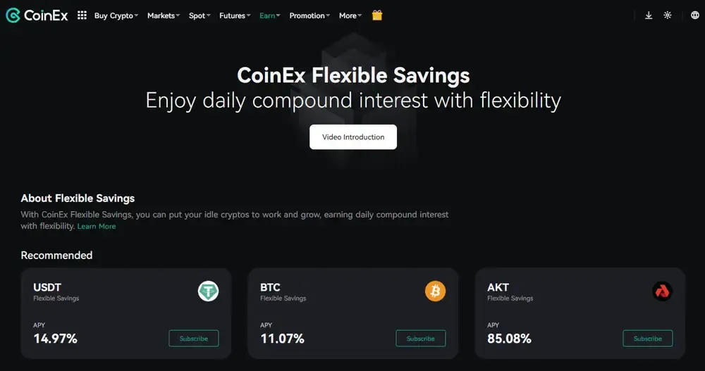 CoinEx Earn