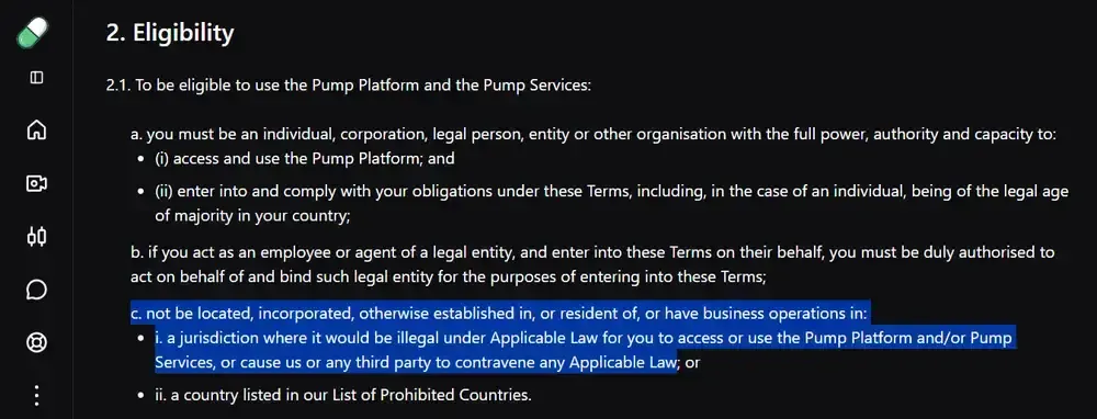 Can I Use Pump fun in the USA