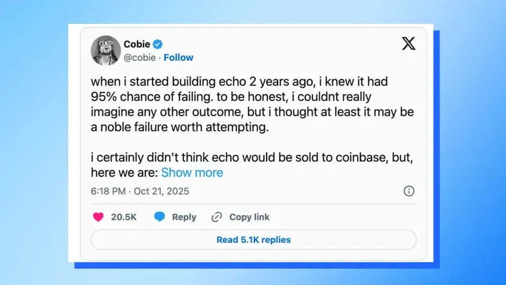 Cobie Founder of Echo