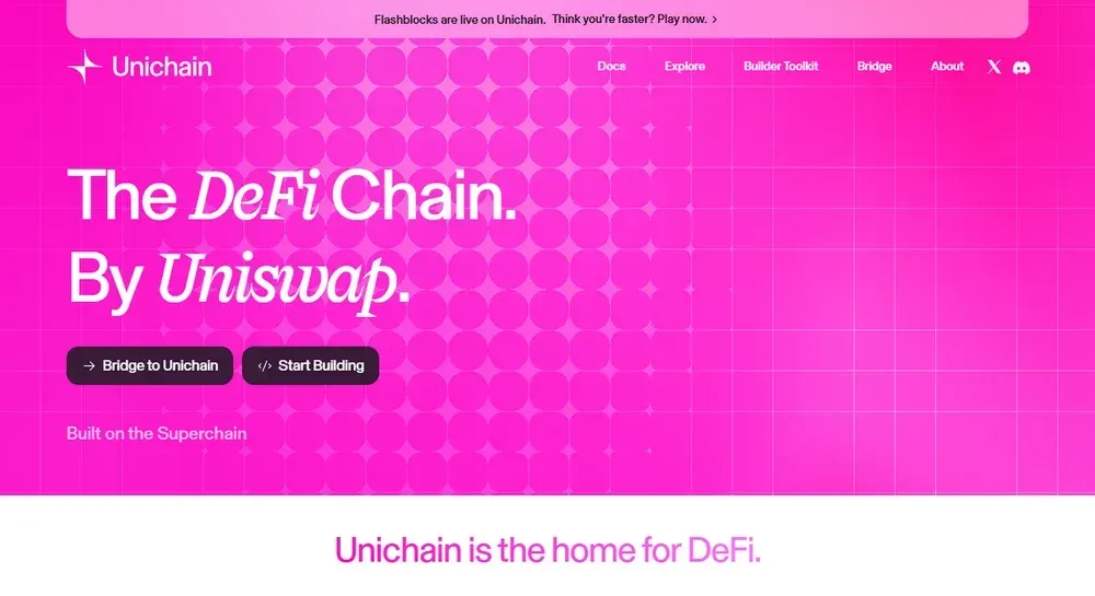 red criptográfica unichain de capa 2