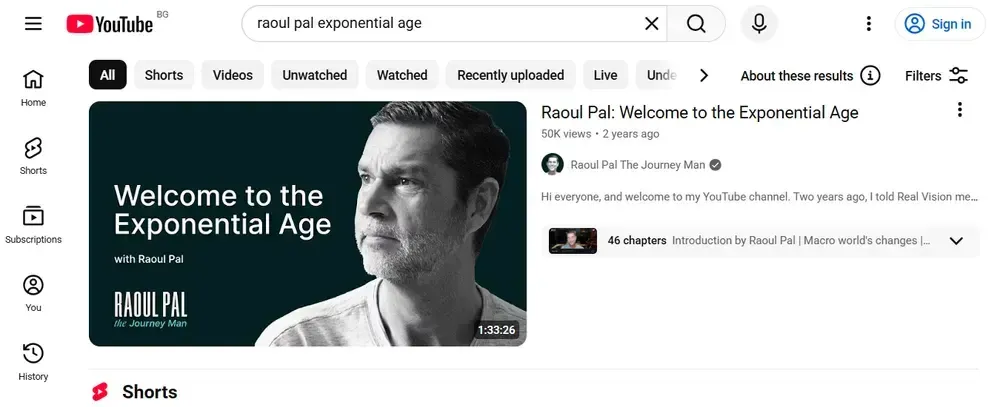 Raoul Pal Exponential Age