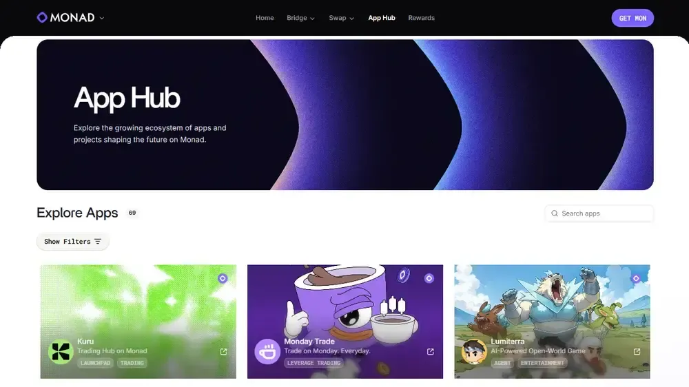 Proyectos del ecosistema de mónadas