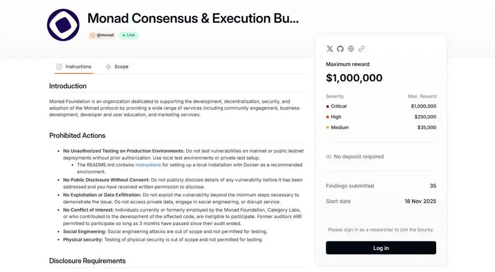 Monad Bug 赏金