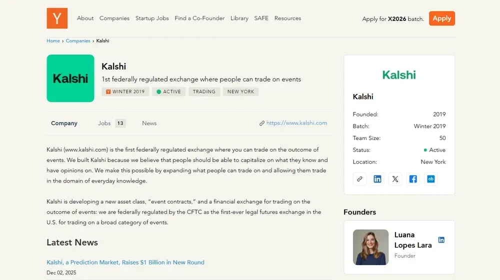 Kalshi Y Combinator