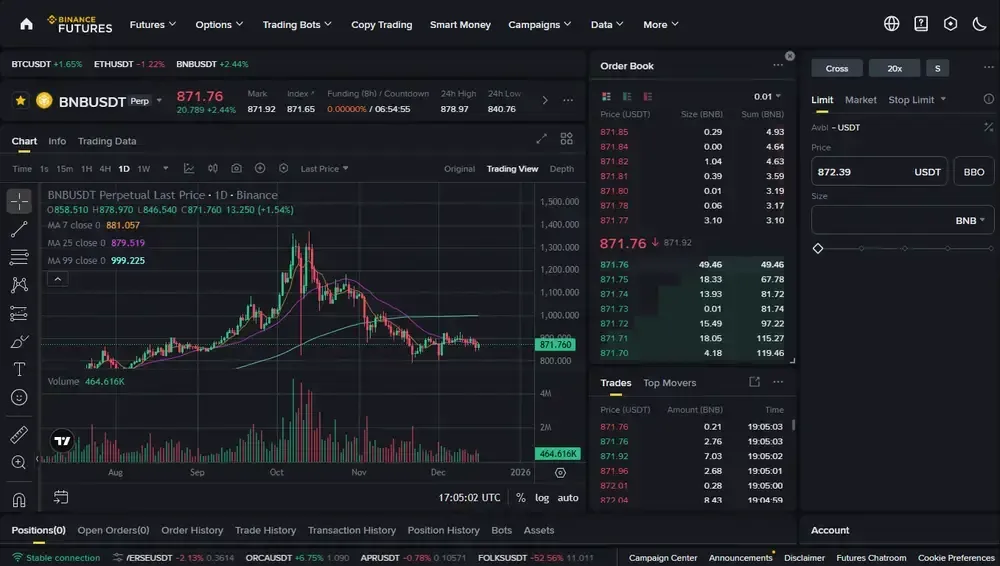 Binance Futures Perpetuals