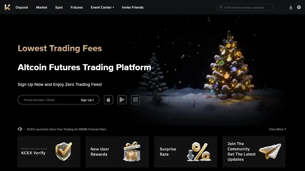 KCEX – Alternative zu MEXC für niedrige Gebühren