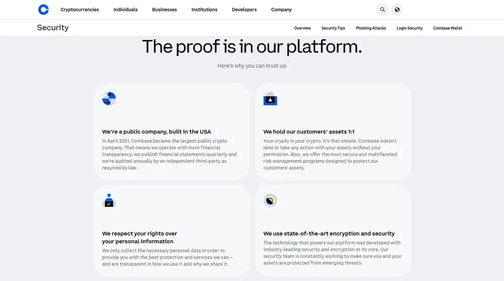 Coinbase Security