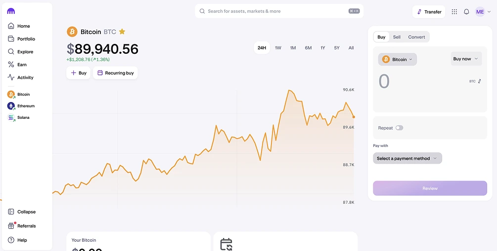 通过第五第三银行购买加密货币