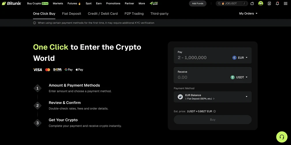 Acheter des USDT avec une alternative à Revolut en Europe