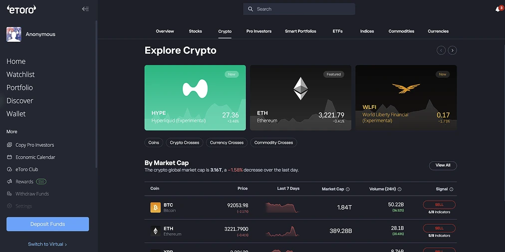 Buy Crypto with Fineco