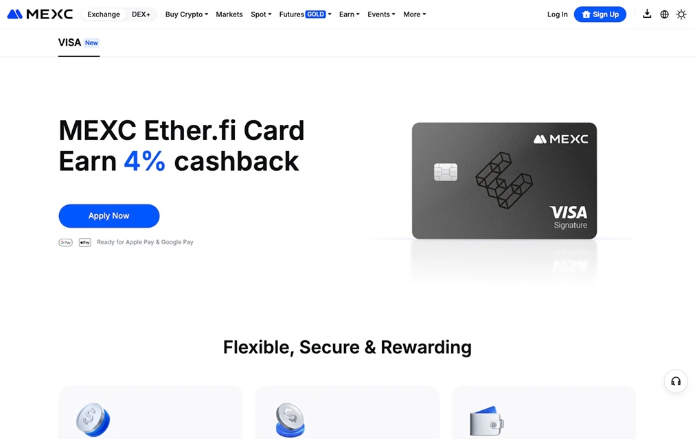 Tarjeta MEXC.