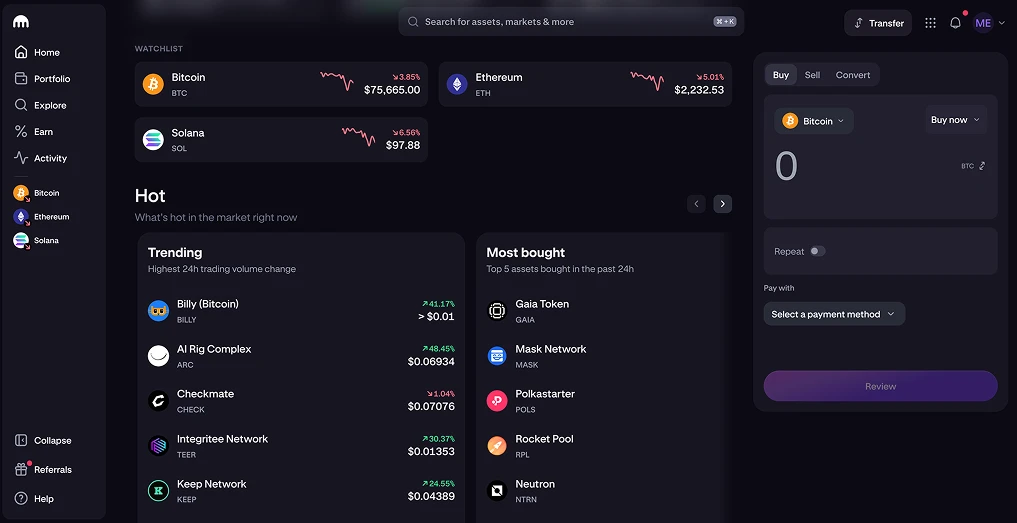 通过Trade Republic替代方案购买加密货币