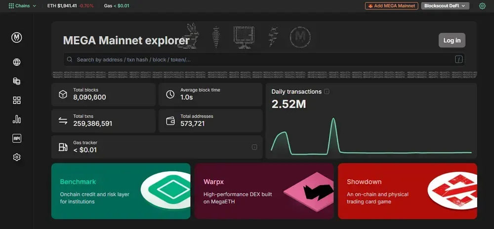 Explorateur MegaETH