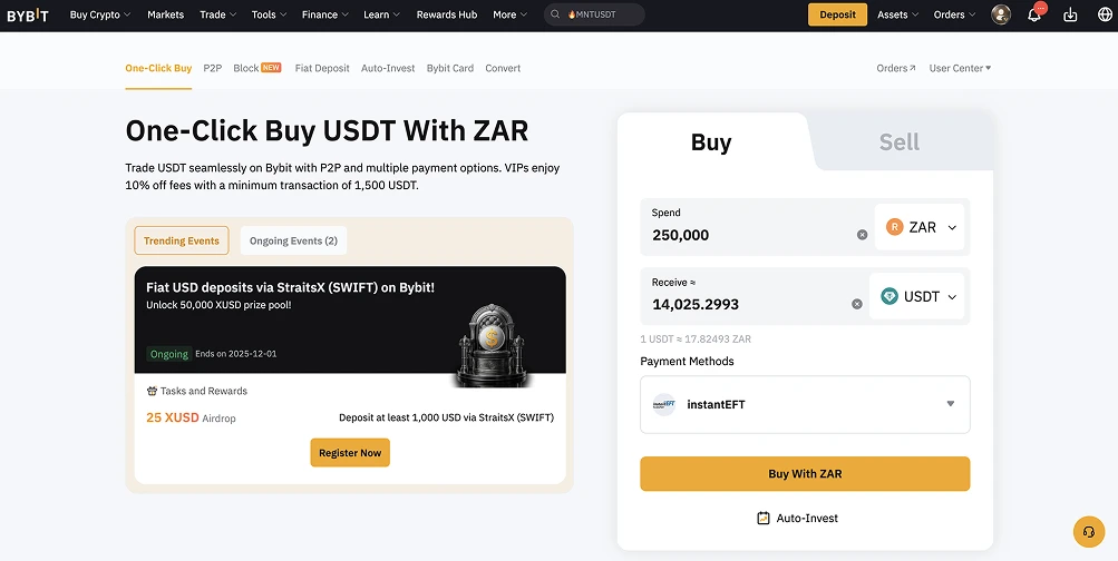 Krypto kaufen mit Standard Bank