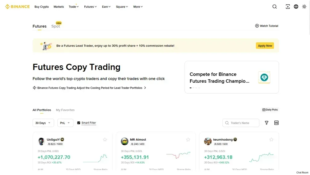 Binance Crypto Copy Trading