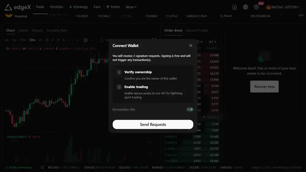 How to Trade on edgeX