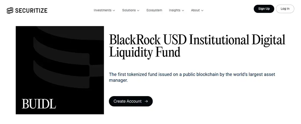 صندوق BlackRock BUIDL RWA