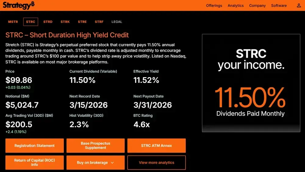 Qu'est-ce que le STRC (Stretch) ?