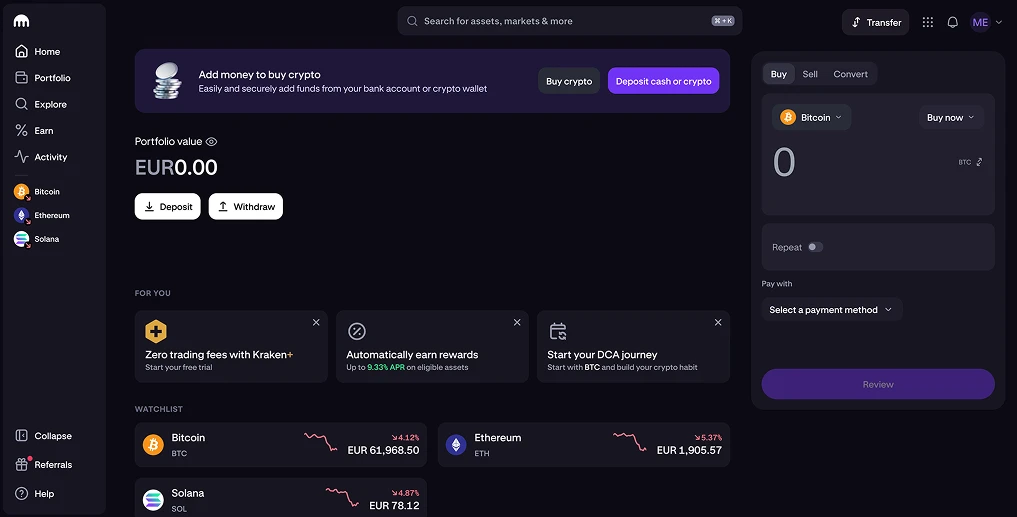 Compra criptomonedas con Nickel