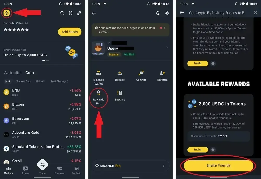 Finding Your Binance Code on the App