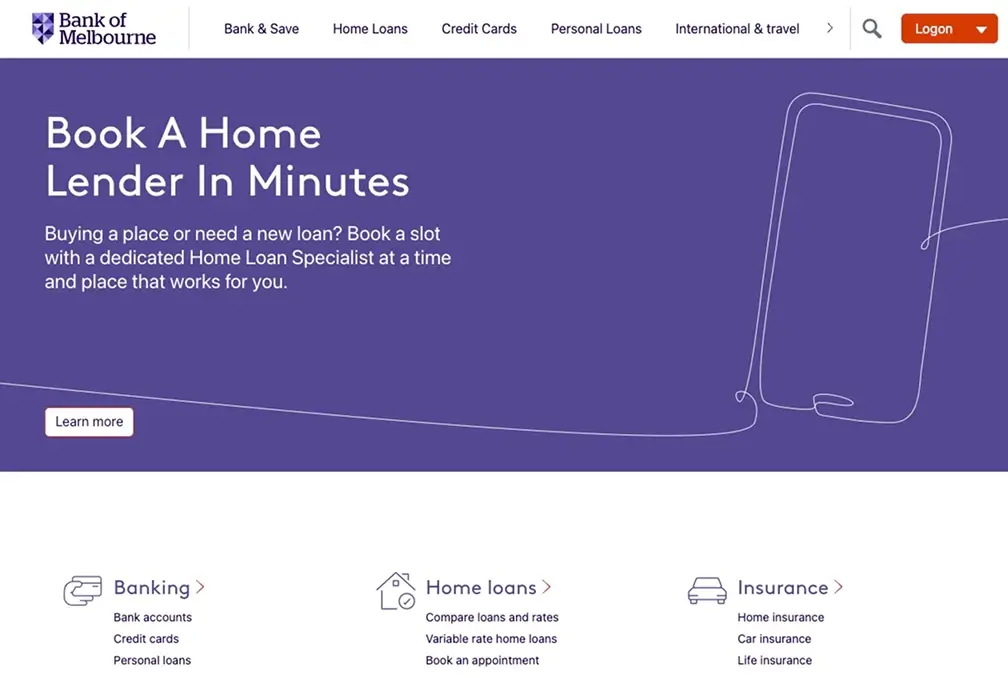 Bank of Melbourne。