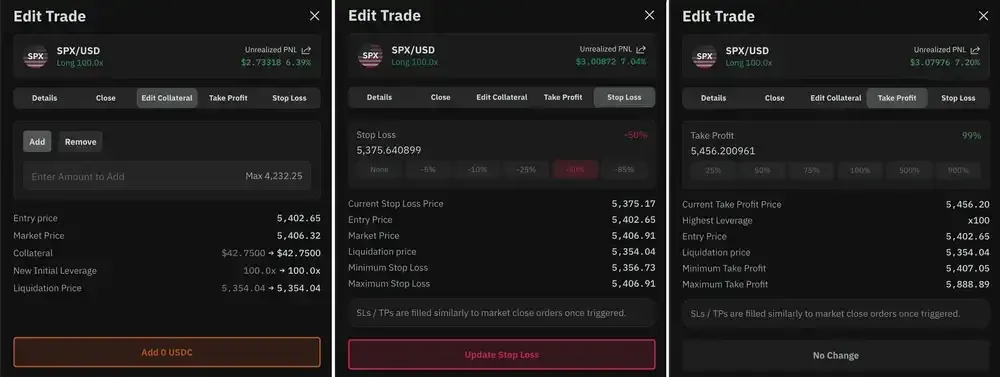 Manage and Exit Positions