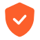 TensorStax, security icon, png, orange color