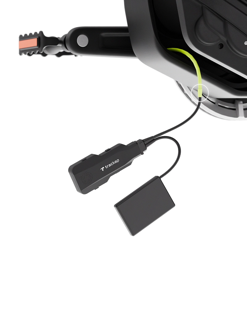 Traceur GPS Peppilite connecté intégrer sur un moteur de vélo électrique