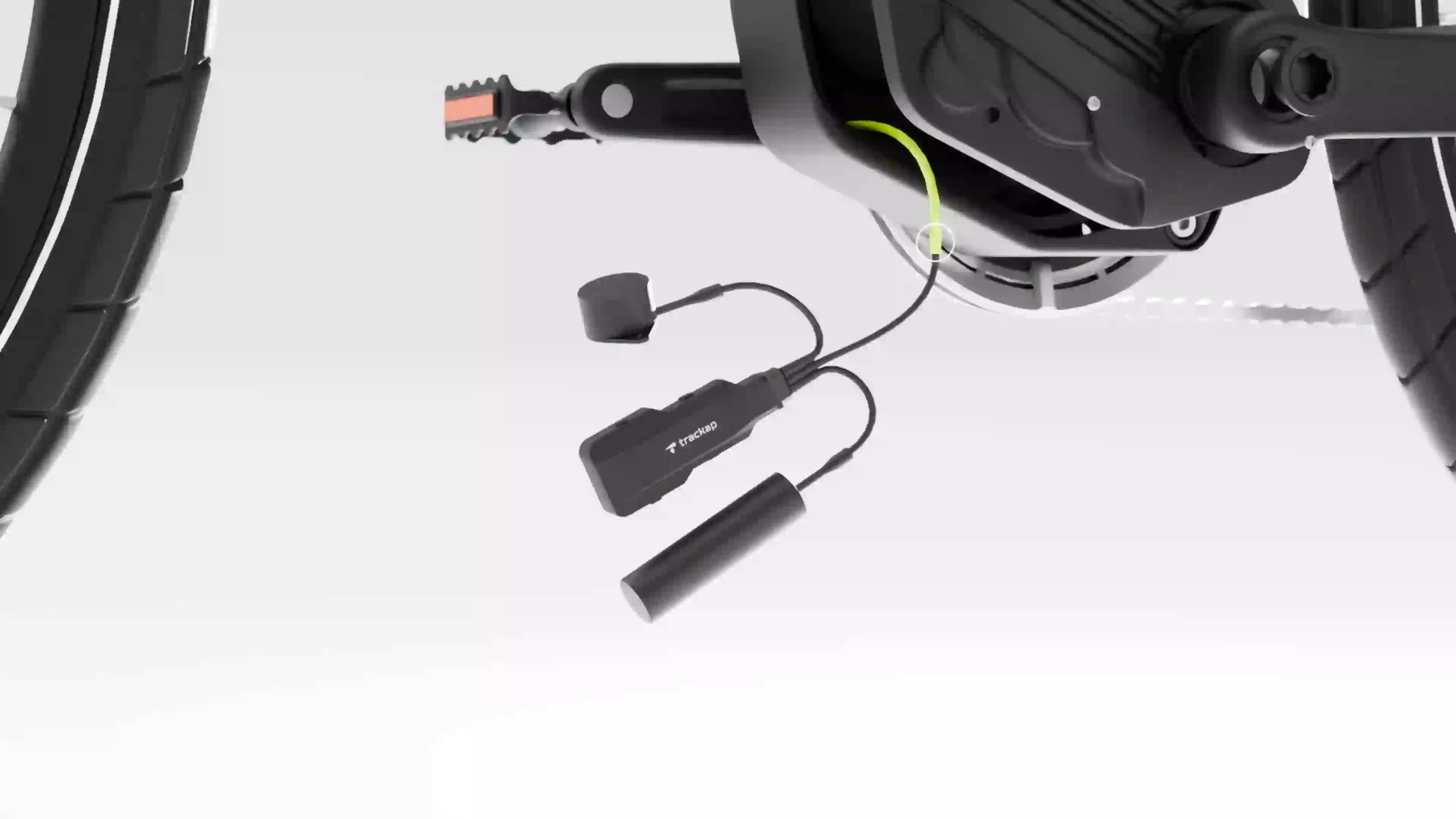 Peppino connected GPS tracker integrated into an electric bicycle motor