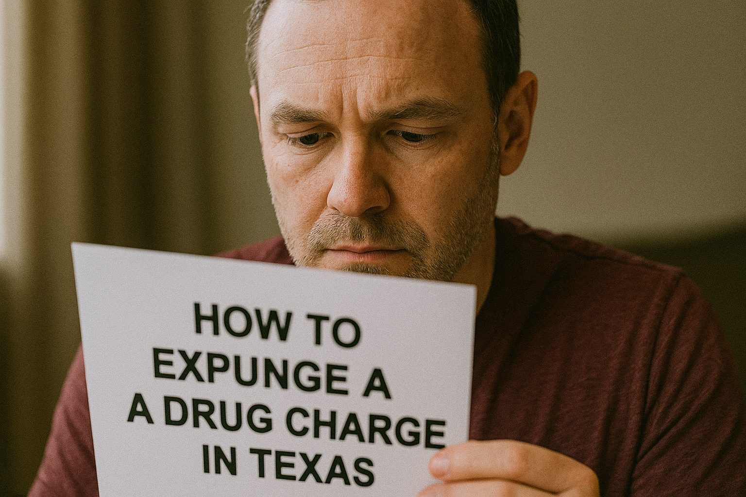 How to Expunge a Drug Charge in Texas