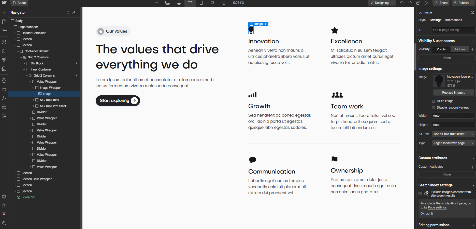 Graphics and Icons - Property X Webflow Template