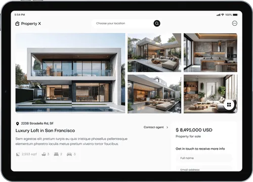 Explore Your Dream Home - Property X Webflow Template