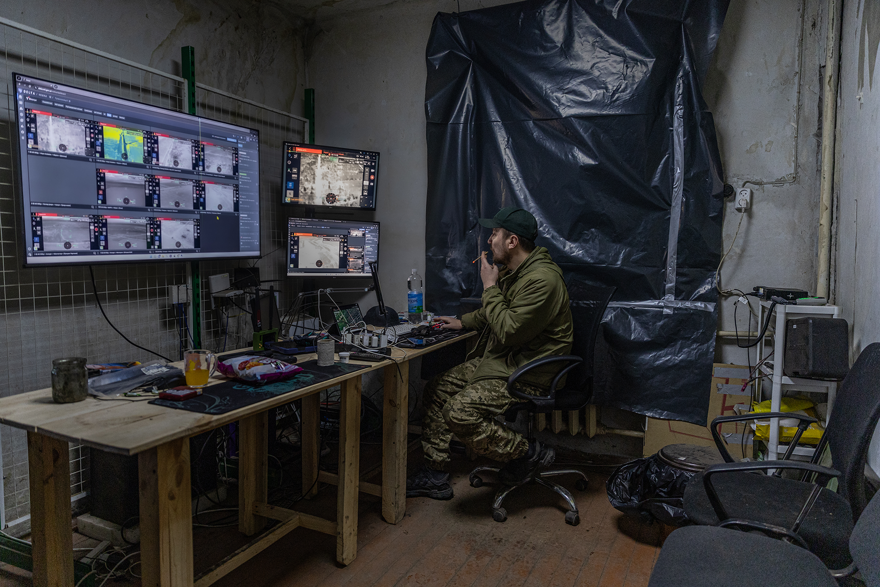 Secret Ukrainian drone post  / NPR