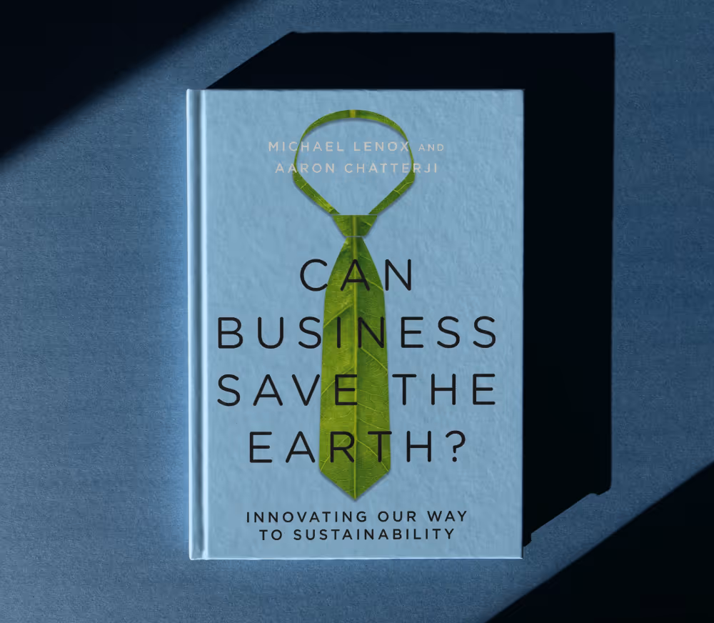 Cover of "Can Business Save the Earth"