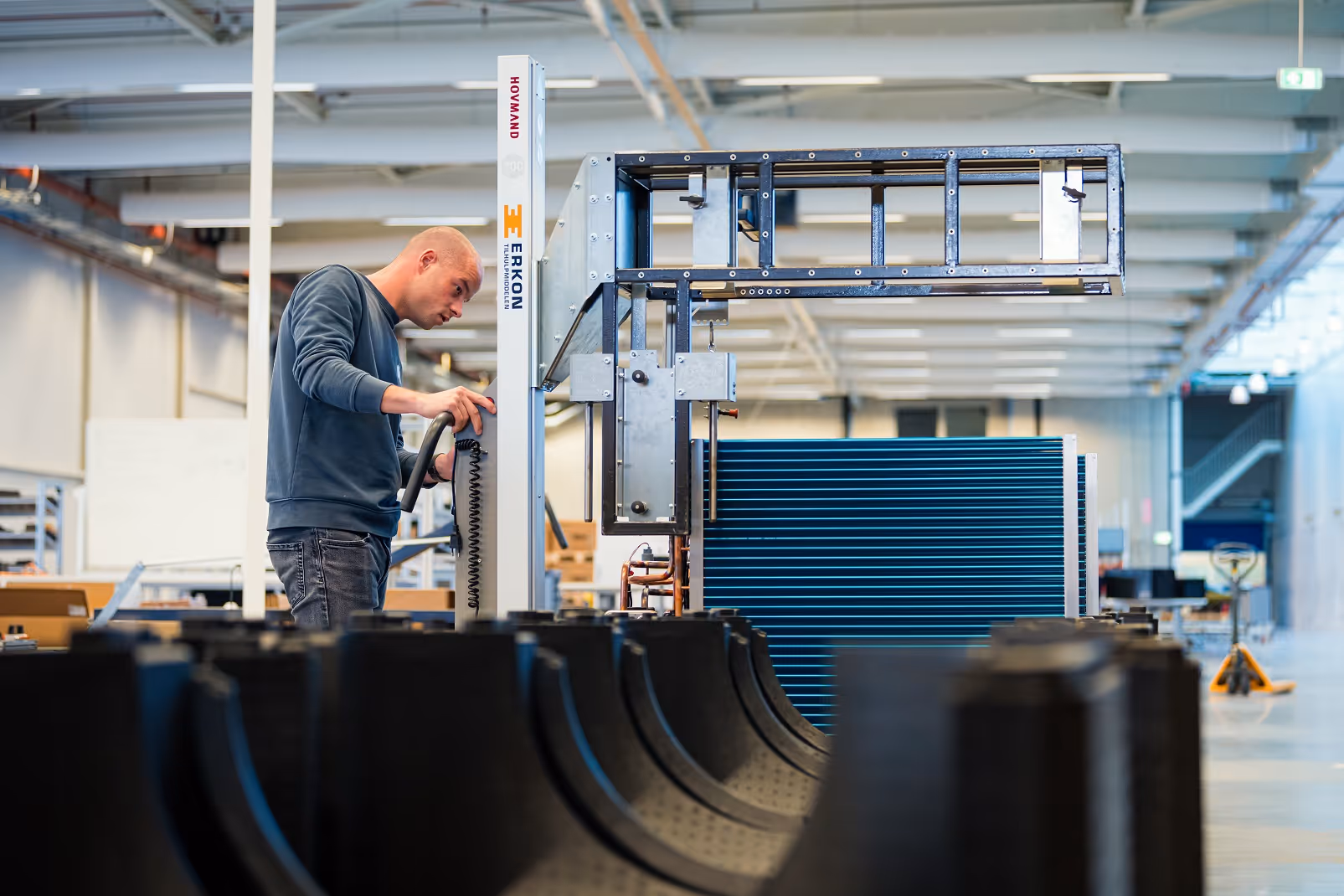 In de fabriek