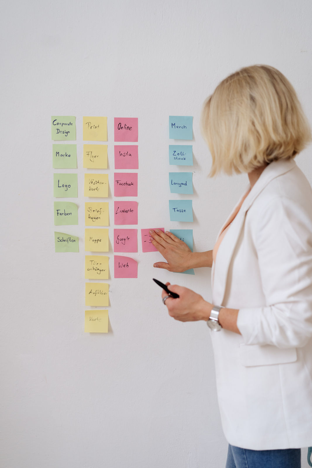 Katrin Schmiedel PostIts KS Branding Mareknaufbau Social Media Handwerk