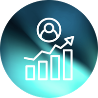 Symbol eines aufsteigenden Balkendiagramms