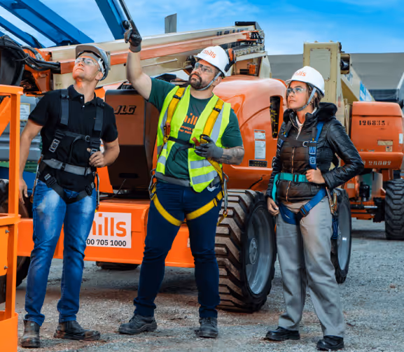 Treinamento de Plataforma Elevatória com a Mills