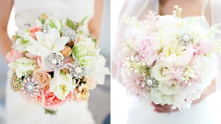 Spring Wedding Trends: Sparkling Bouquets